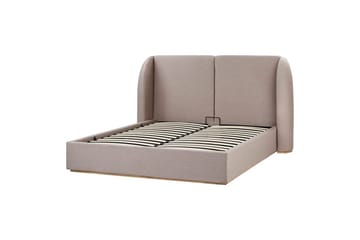 Seng med oppbevaring Monestier - Beige, 160x200 cm - Møbler - Senger - Senger med oppbevaring