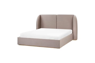 Seng med oppbevaring Monestier - Beige, 160x200 cm - Møbler - Senger - Senger med oppbevaring