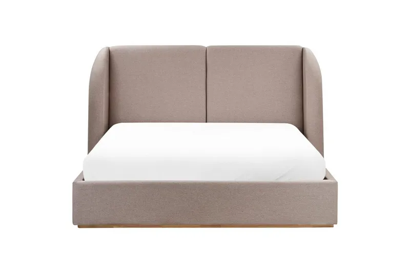 Seng med oppbevaring Monestier - Beige, 160x200 cm - Møbler - Senger - Senger med oppbevaring