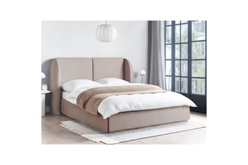 Seng med oppbevaring Monestier - Beige, 160x200 cm - Møbler - Senger - Senger med oppbevaring
