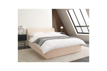 Seng med oppbevaring Orbey - Beige, 140x200 cm - Møbler - Senger - Senger med oppbevaring