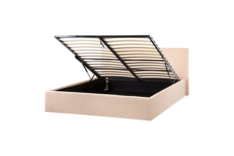 Seng med oppbevaring Orbey - Beige, 140x200 cm - Møbler - Senger - Senger med oppbevaring