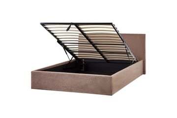 Seng med oppbevaring Orbey - Brun, 140x200 cm - Møbler - Senger - Senger med oppbevaring
