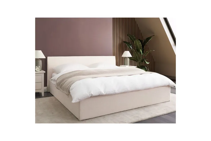 Seng med oppbevaring Orbey - Hvit, 180x200 cm - Møbler - Senger - Senger med oppbevaring