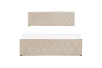 Seng med oppbevaring Rochefort - Beige, 140x200 cm - Møbler - Senger - Senger med oppbevaring