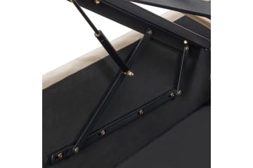 Seng med oppbevaring Rochefort - Beige, 160x200 cm - Møbler - Senger - Senger med oppbevaring