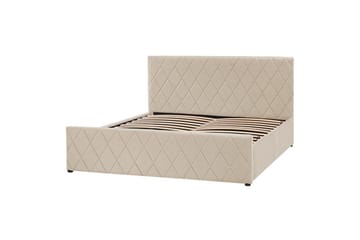 Seng med oppbevaring Rochefort - Beige, 160x200 cm - Møbler - Senger - Senger med oppbevaring