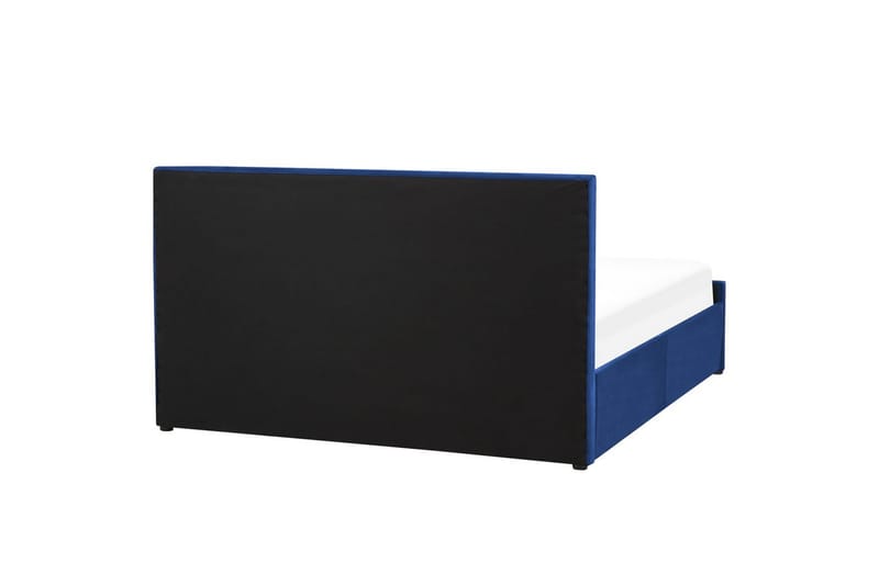 Seng med oppbevaring Rochefort - Blå, 160x200 cm - Møbler - Senger - Senger med oppbevaring