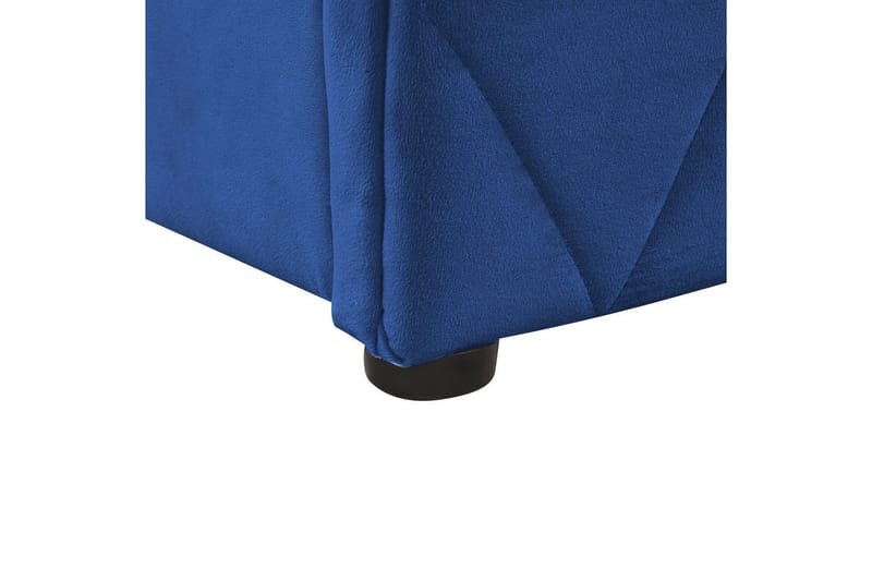 Seng med oppbevaring Rochefort - Blå, 180x200 cm - Møbler - Senger - Senger med oppbevaring