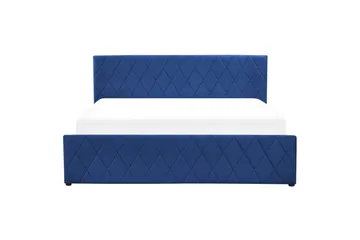 Seng med oppbevaring Rochefort - Blå, 180x200 cm - Møbler - Senger - Senger med oppbevaring