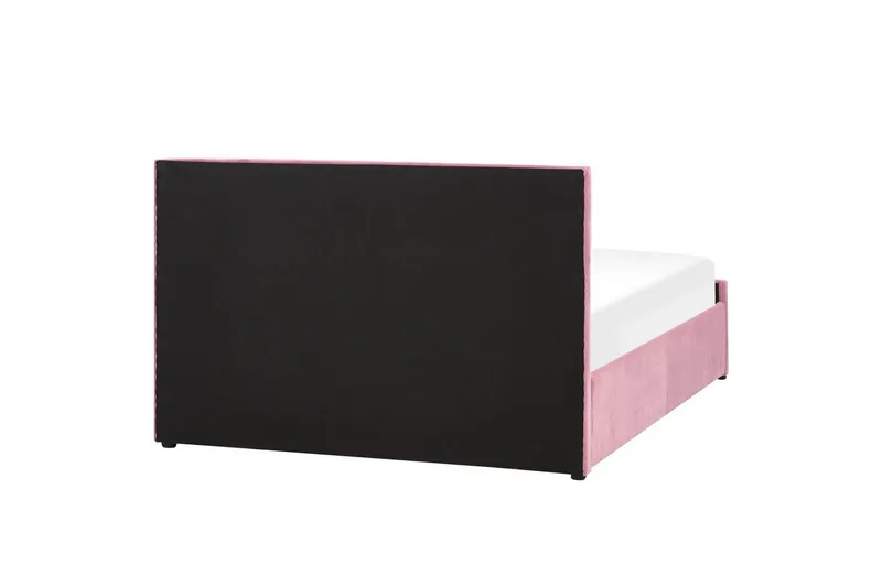 Seng med oppbevaring Rochefort - Rosa, 140x200 cm - Møbler - Senger - Senger med oppbevaring