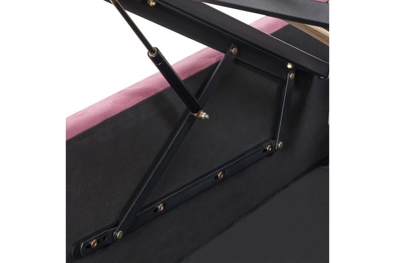Seng med oppbevaring Rochefort - Rosa, 140x200 cm - Møbler - Senger - Senger med oppbevaring