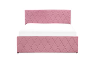 Seng med oppbevaring Rochefort - Rosa, 140x200 cm - Møbler - Senger - Senger med oppbevaring