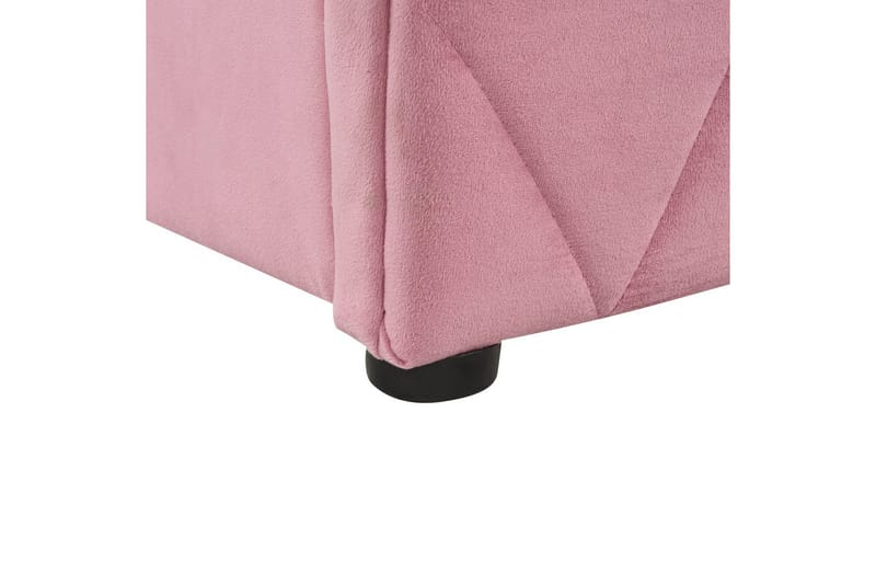Seng med oppbevaring Rochefort - Rosa, 140x200 cm - Møbler - Senger - Senger med oppbevaring