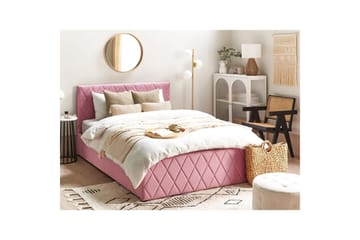 Seng med oppbevaring Rochefort - Rosa, 140x200 cm - Møbler - Senger - Senger med oppbevaring