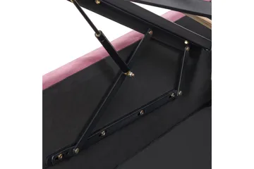 Seng med oppbevaring Rochefort - Rosa, 160x200 cm - Møbler - Senger - Senger med oppbevaring