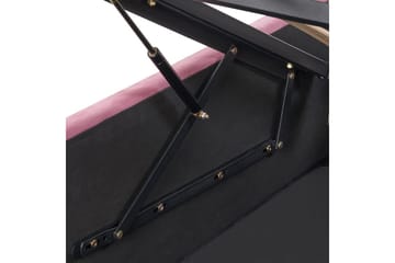 Seng med oppbevaring Rochefort - Rosa, 160x200 cm - Møbler - Senger - Senger med oppbevaring