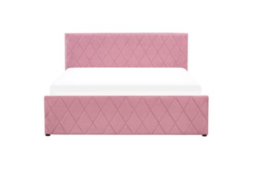 Seng med oppbevaring Rochefort - Rosa, 160x200 cm - Møbler - Senger - Senger med oppbevaring