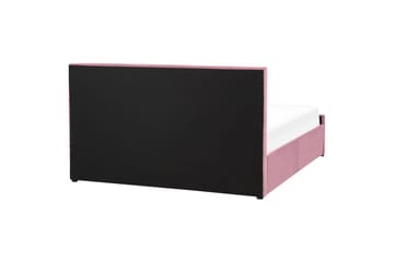 Seng med oppbevaring Rochefort - Rosa, 160x200 cm - Møbler - Senger - Senger med oppbevaring