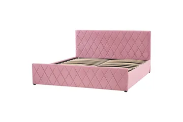 Seng med oppbevaring Rochefort - Rosa, 180x200 cm - Møbler - Senger - Senger med oppbevaring
