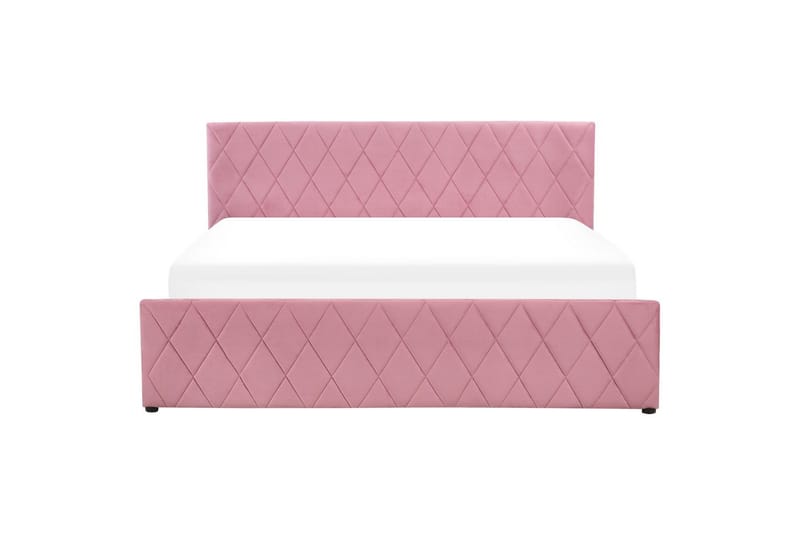 Seng med oppbevaring Rochefort - Rosa, 180x200 cm - Møbler - Senger - Senger med oppbevaring