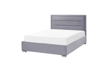 Seng med oppbevaring Rouen - Grå, 140x200 cm - Møbler - Senger - Senger med oppbevaring