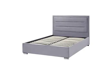 Seng med oppbevaring Rouen - Grå, 140x200 cm - Møbler - Senger - Senger med oppbevaring