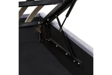 Seng med oppbevaring Rouen - Grå, 140x200 cm - Møbler - Senger - Senger med oppbevaring