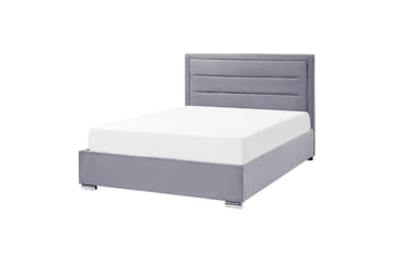 Seng med oppbevaring Rouen - Grå, 140x200 cm - Møbler - Senger - Senger med oppbevaring