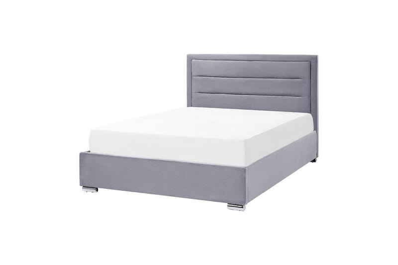 Seng med oppbevaring Rouen - Grå, 140x200 cm - Møbler - Senger - Senger med oppbevaring