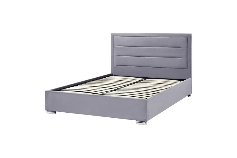 Seng med oppbevaring Rouen - Grå, 160x200 cm - Møbler - Senger - Senger med oppbevaring