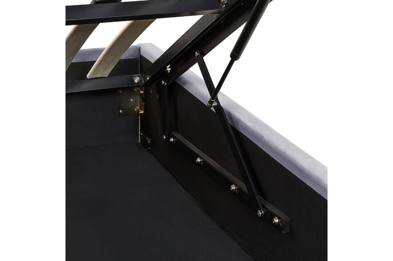 Seng med oppbevaring Rouen - Grå, 160x200 cm - Møbler - Senger - Senger med oppbevaring