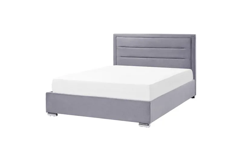 Seng med oppbevaring Rouen - Grå, 160x200 cm - Møbler - Senger - Senger med oppbevaring