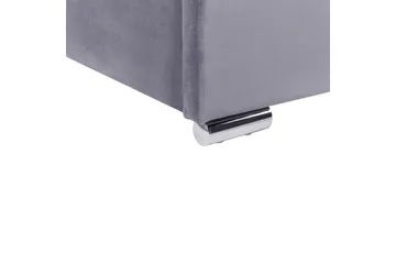 Seng med oppbevaring Rouen - Grå, 160x200 cm - Møbler - Senger - Senger med oppbevaring