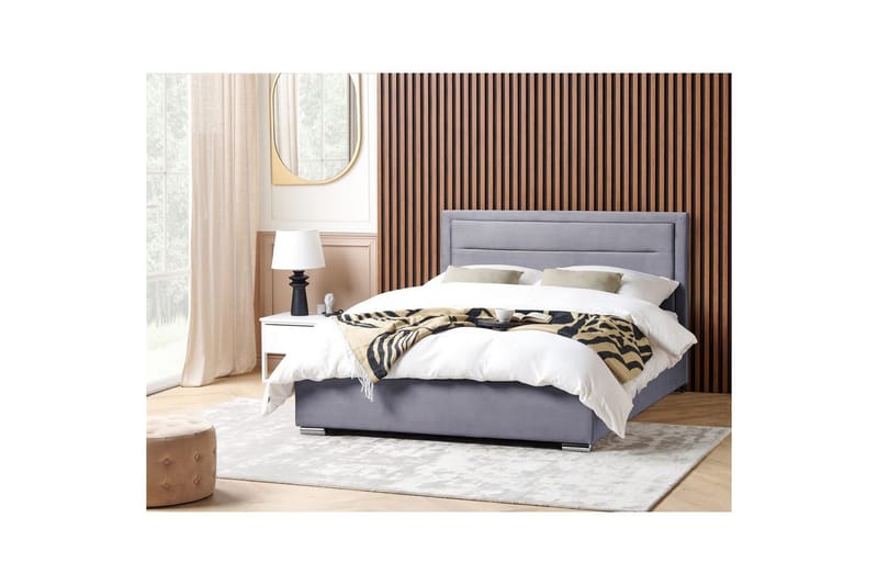 Seng med oppbevaring Rouen - Grå, 180x200 cm - Møbler - Senger - Senger med oppbevaring