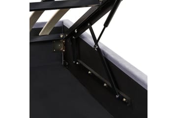 Seng med oppbevaring Rouen - Grå, 180x200 cm - Møbler - Senger - Senger med oppbevaring