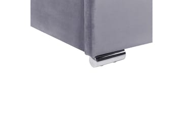 Seng med oppbevaring Rouen - Grå, 180x200 cm - Møbler - Senger - Senger med oppbevaring