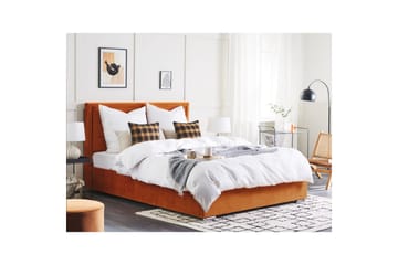 Seng med oppbevaring Rouen - Oransje, 180x200 cm - Møbler - Senger - Senger med oppbevaring