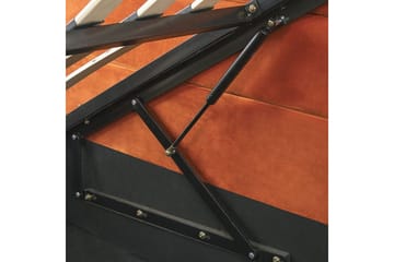 Seng med oppbevaring Rouen - Oransje, 180x200 cm - Møbler - Senger - Senger med oppbevaring