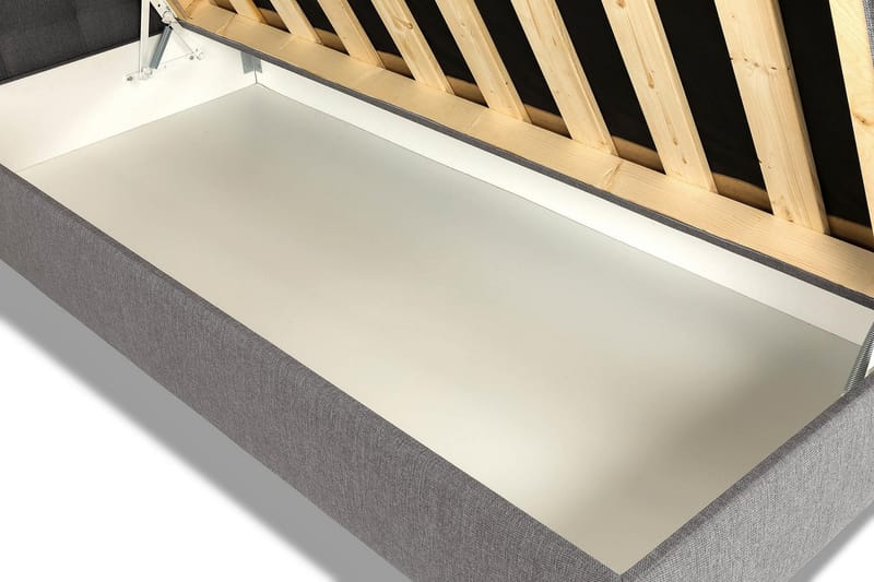 Seng med Oppbevaring Suset 140x200 - Grå - Møbler - Senger - Enkeltsenger