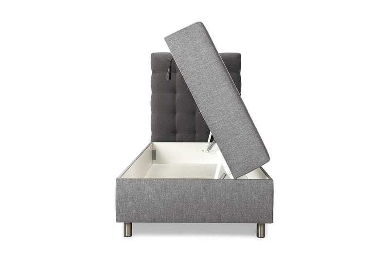 Seng med Oppbevaring Suset 90x200 - Grå - Møbler - Senger - Enkeltsenger