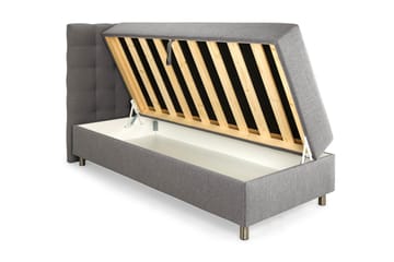 Seng med Oppbevaring Suset 90x200 - Grå - Møbler - Senger - Enkeltsenger