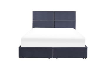 Seng med oppbevaring Vernoyes - Svart, gull, 180x200 cm - Møbler - Senger - Senger med oppbevaring