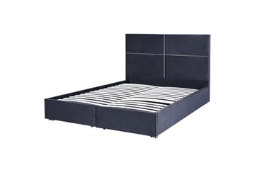 Seng med oppbevaring Vernoyes - Svart, gull, 180x200 cm - Møbler - Senger - Senger med oppbevaring