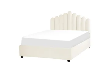 Seng med oppbevaring Vincennes - Hvit, Svart, 140x200 cm - Møbler - Senger - Senger med oppbevaring