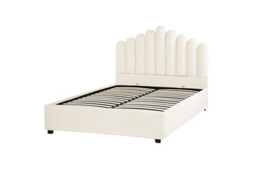 Seng med oppbevaring Vincennes - Hvit, Svart, 140x200 cm - Møbler - Senger - Senger med oppbevaring