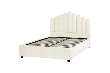 Seng med oppbevaring Vincennes - Hvit, Svart, 140x200 cm - Møbler - Senger - Senger med oppbevaring