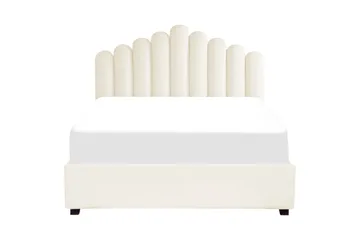 Seng med oppbevaring Vincennes - Hvit, Svart, 160x200 cm - Møbler - Senger - Senger med oppbevaring