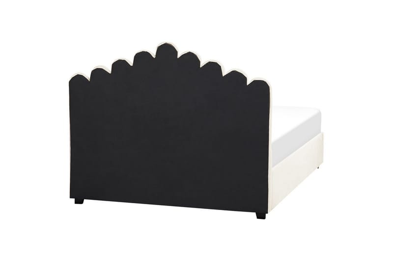 Seng med oppbevaring Vincennes - Hvit, Svart, 160x200 cm - Møbler - Senger - Senger med oppbevaring