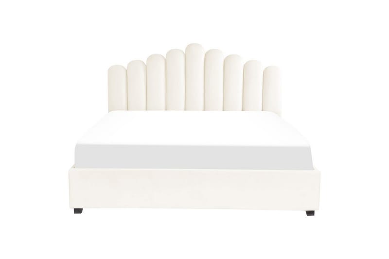 Seng med oppbevaring Vincennes - Hvit, Svart, 180x200 cm - Møbler - Senger - Senger med oppbevaring